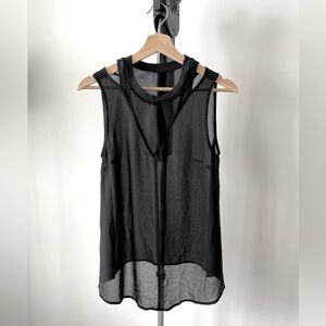 Sisley Black Sheer Top